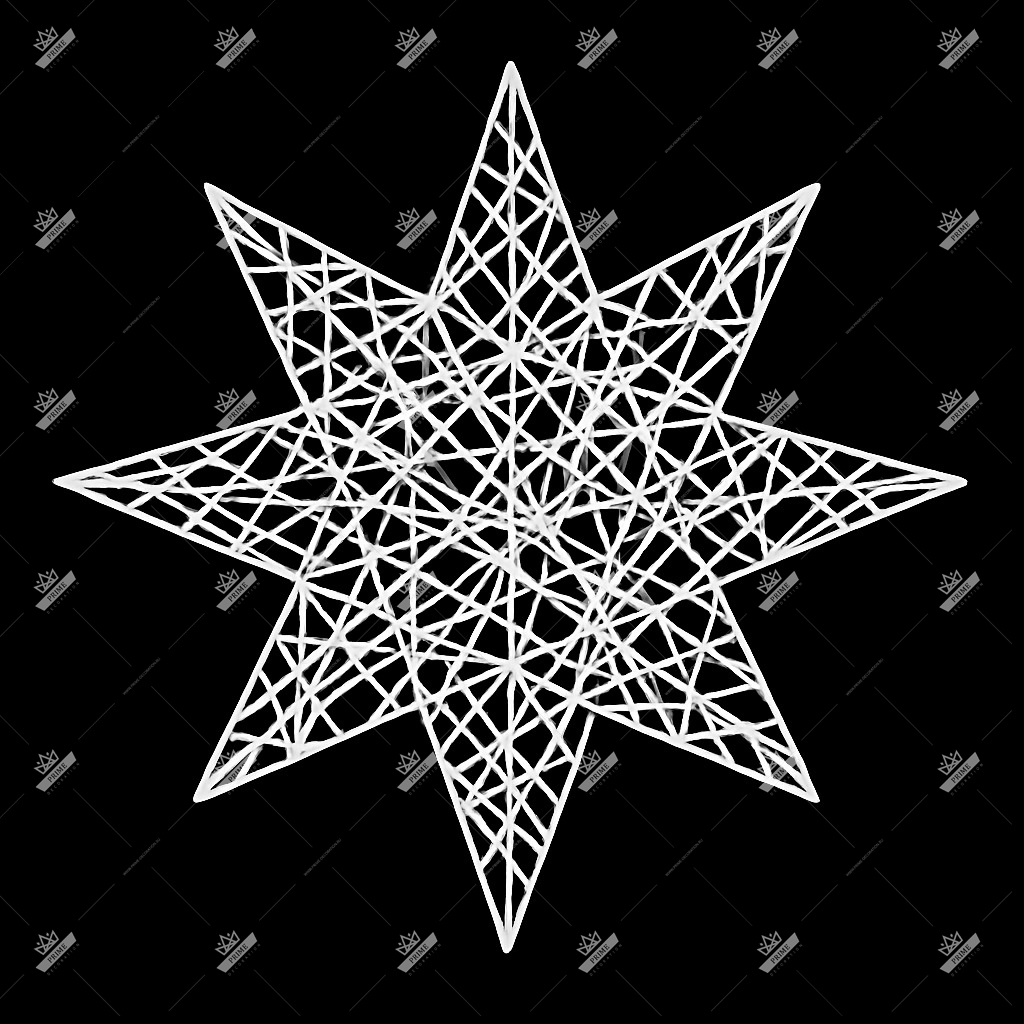 Новогодний светодиодный мотив Звезда Рождественская