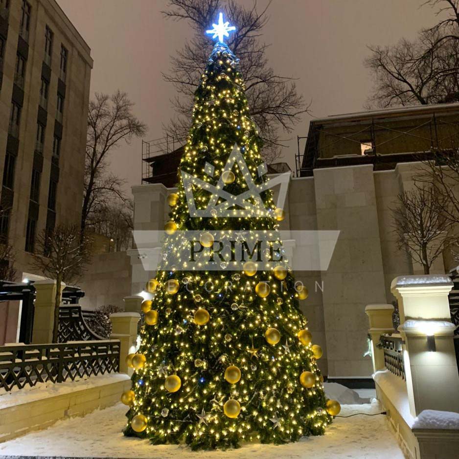 Искусственная уличная елка с комплектом освещения Миллион огней