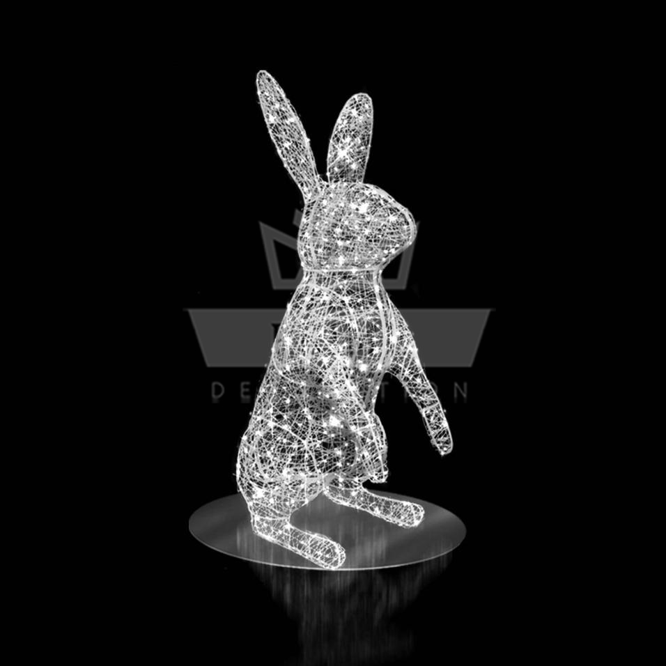 Декоративная фигура Заяц (цвет на выбор), высота 1,2 м