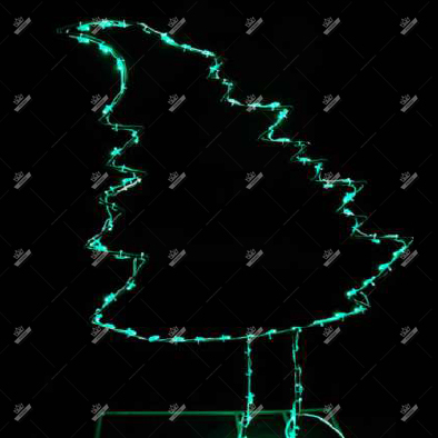 Светодиодный мотив Елка №2, высота 0,91 м