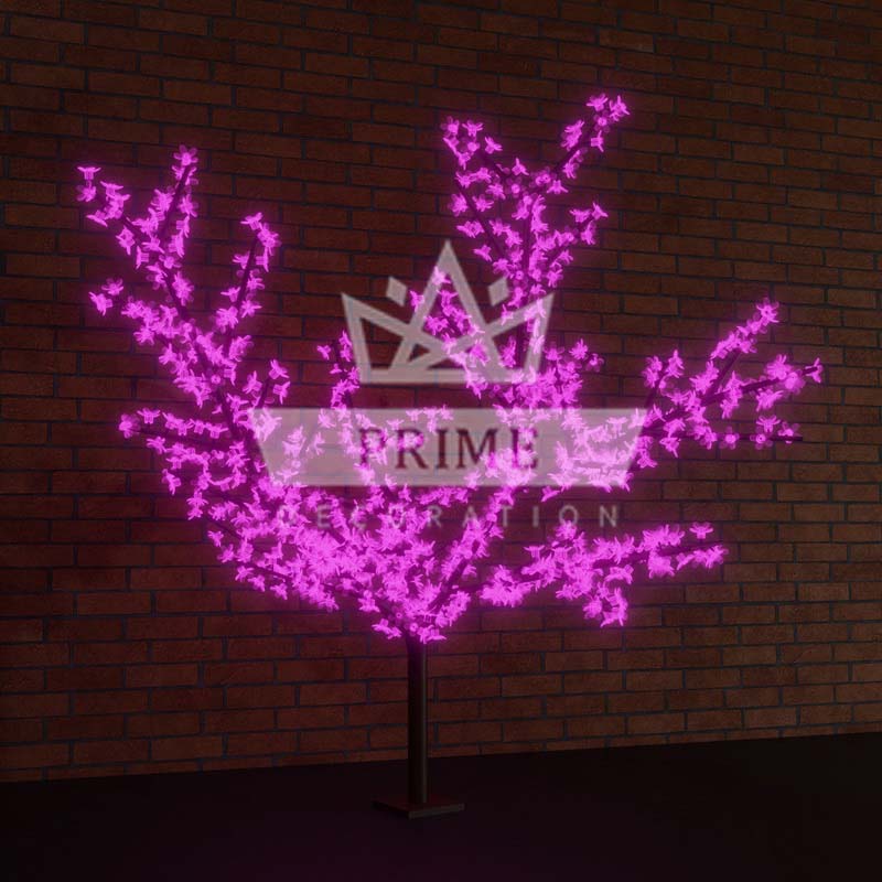 Светодиодная сакура 1728 диодов, ширина 3,6 м высота 3 м