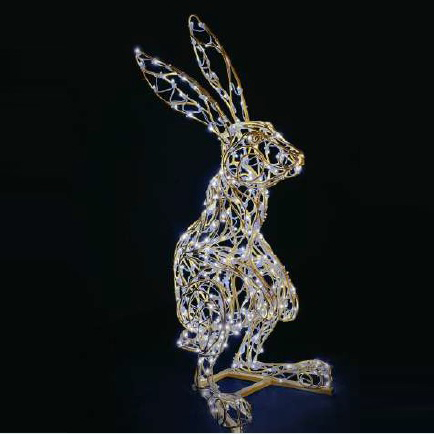 Светодиодная конструкция Зайчик #9, высота 1 м