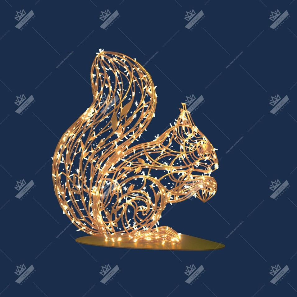 Светодиодная Конструкция Белка, ширина 0,97 м высота 1,13 м