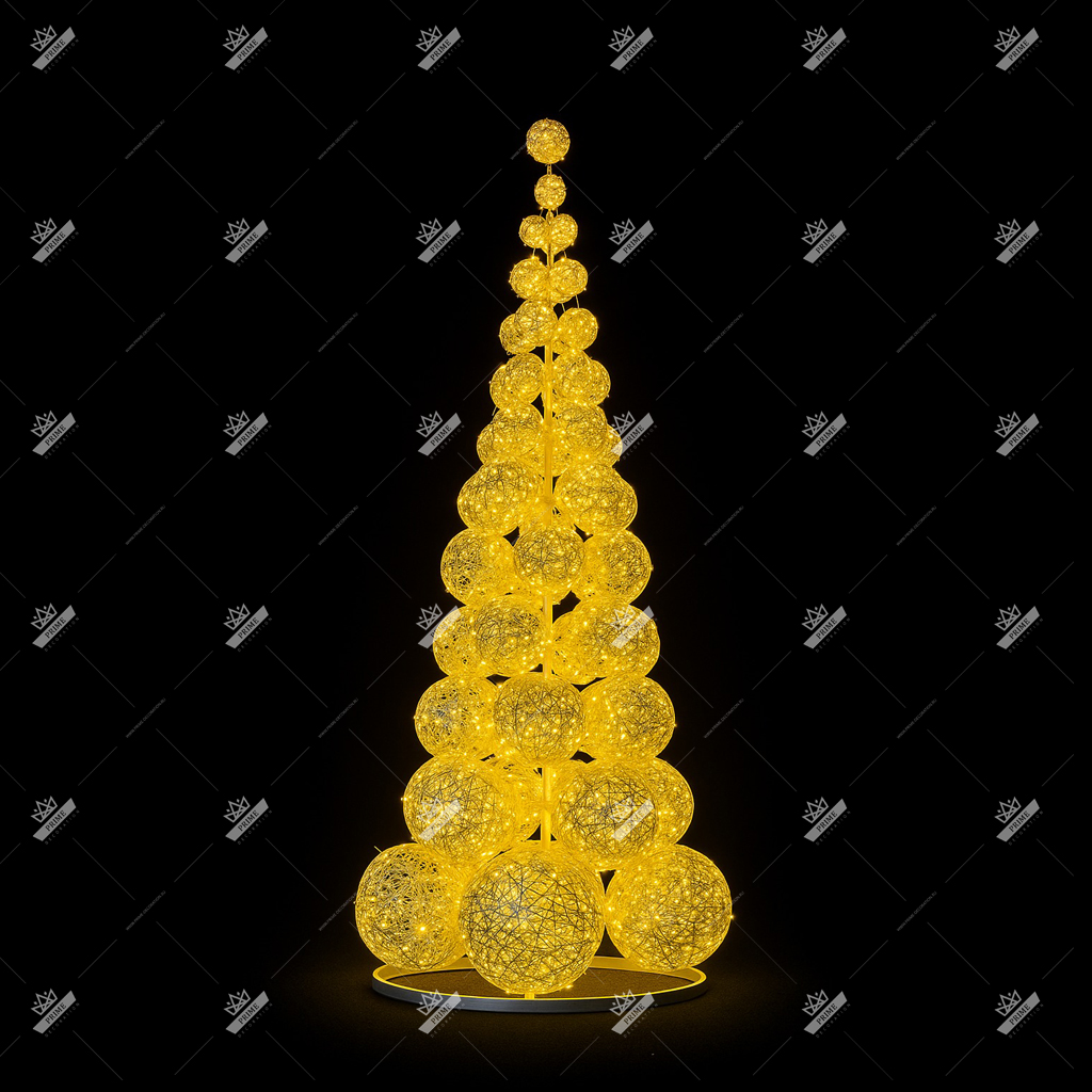 Световая елка из Шаров SR поликомпозит