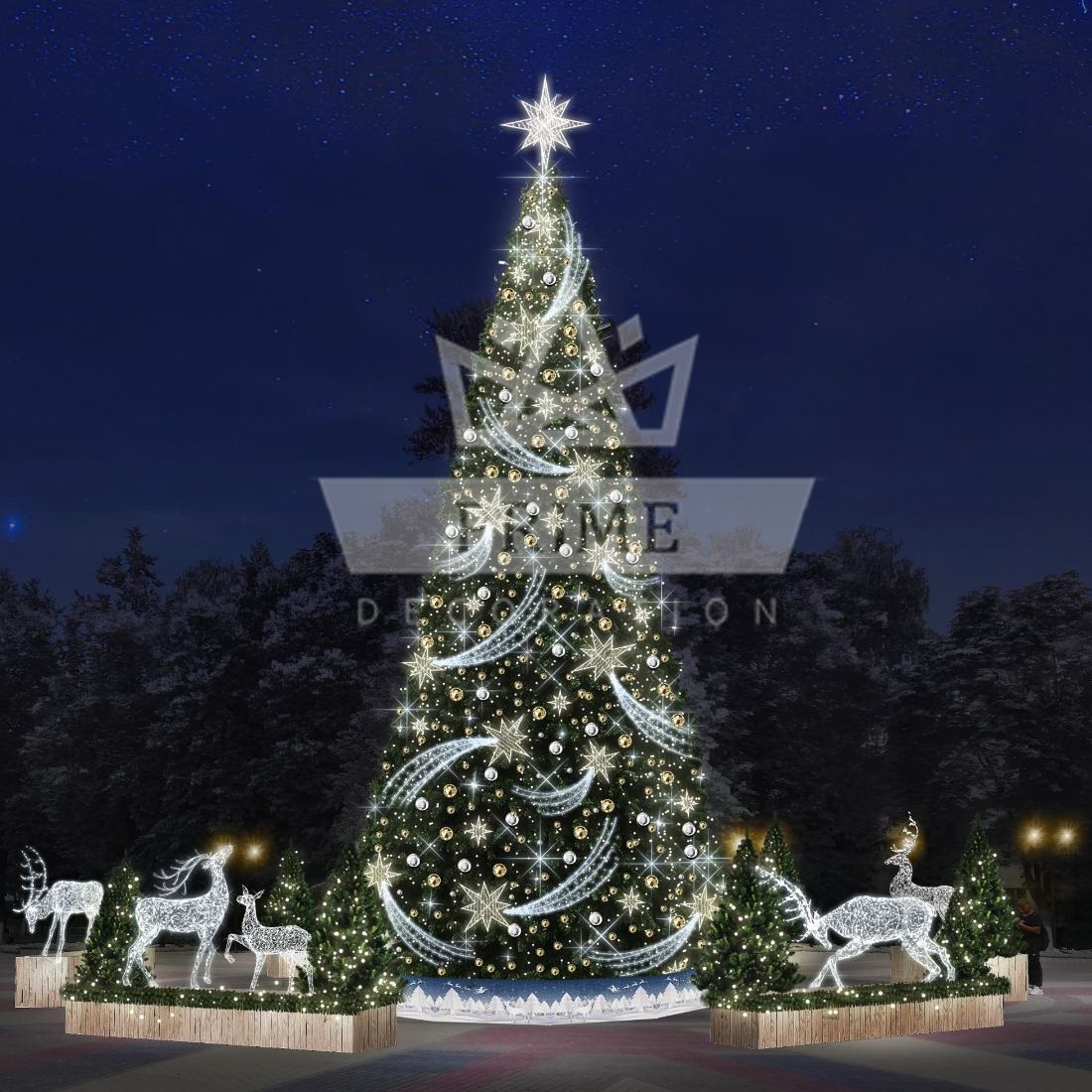 Метеор. Комплект оформления для искусственной уличной елки