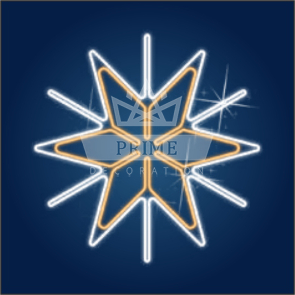 Новогодний светодиодный мотив Снежинка МС01