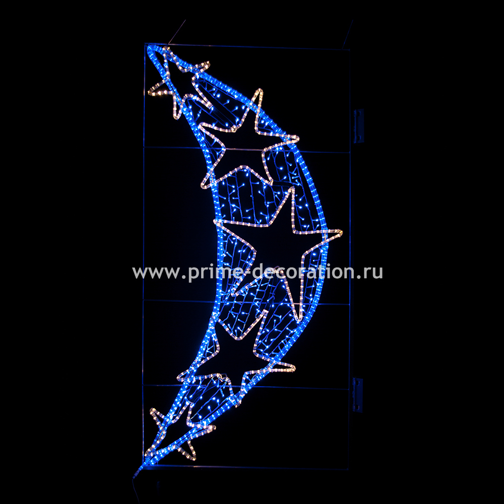 Световая конструкция Луна, ширина 1 м высота 2 м