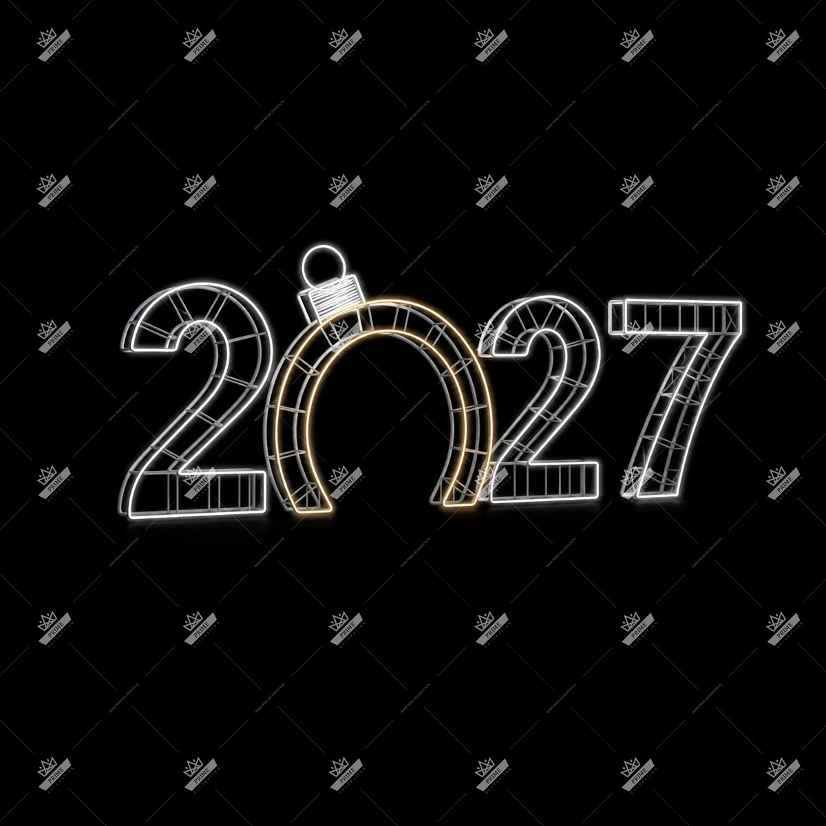 Цифры 2027 c аркой, высота 2,5 м