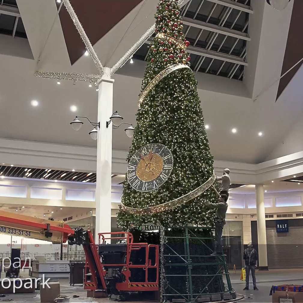 Оформление дизайнерской елки