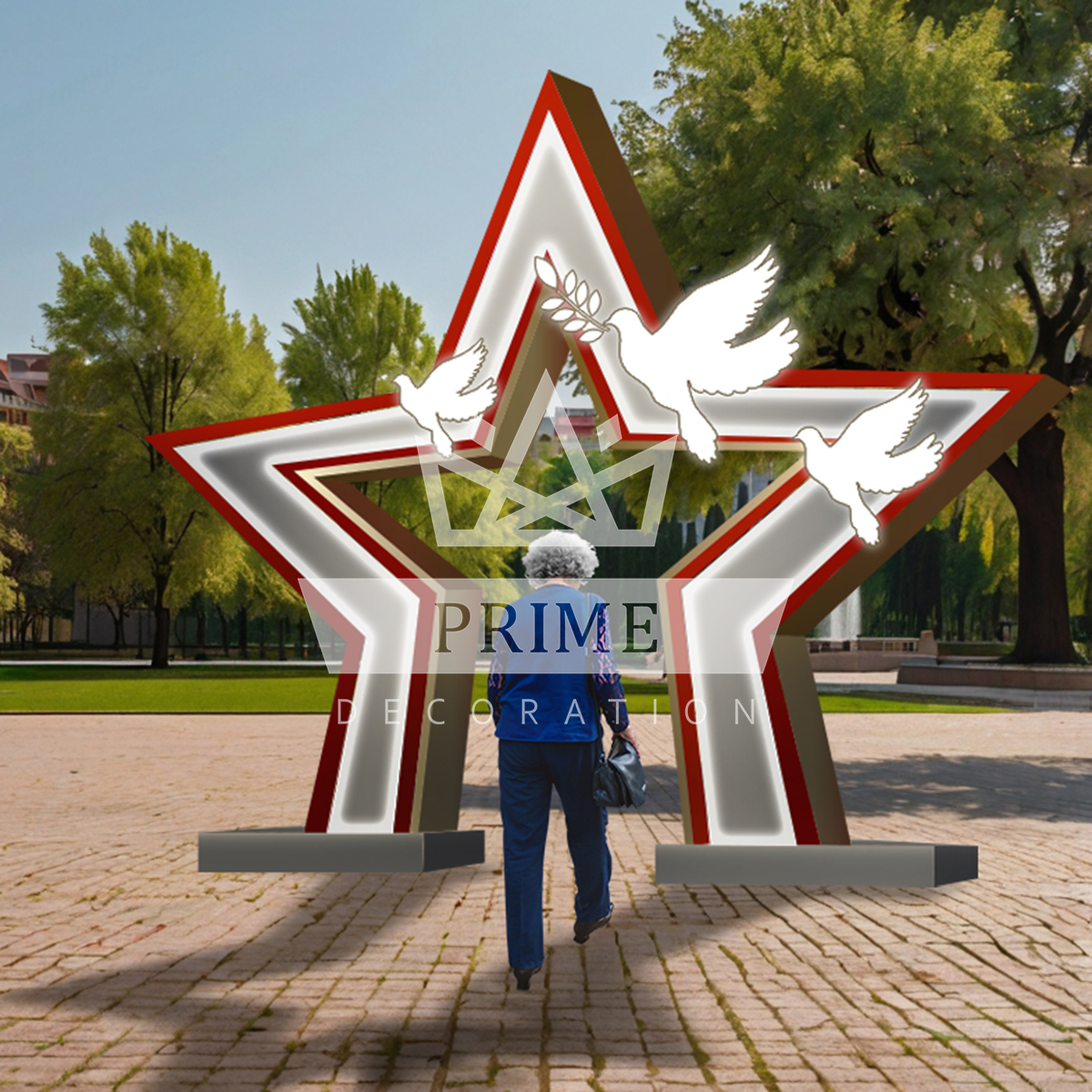 Светодиодная праздничная арка Мир на земле