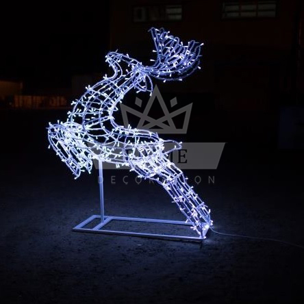 Световая конструкция Олень Прыгун, высота 1,9 м