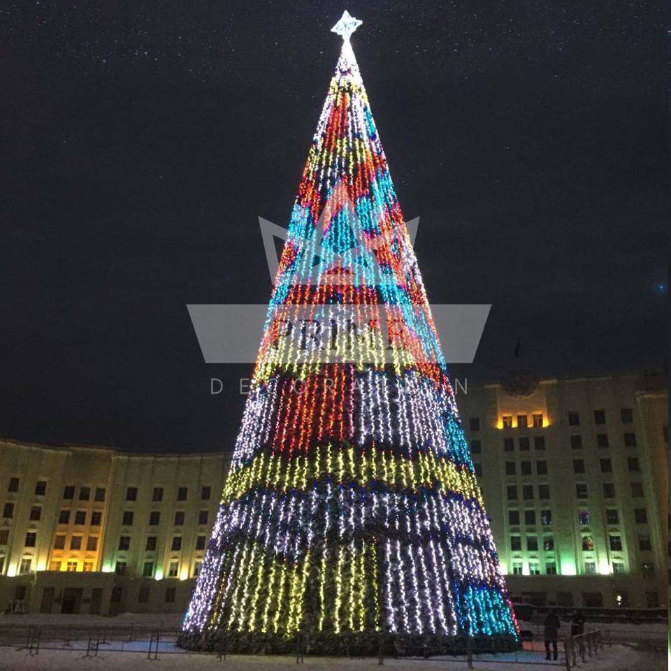 Комплект управляемого пиксельного освещения для каркасной елки