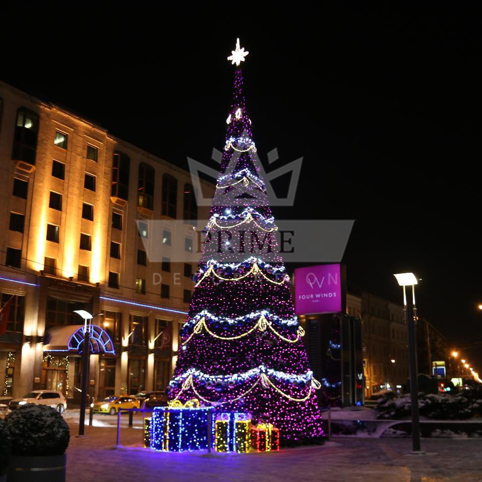 Искусственная уличная елка с комплектом оформления Европейское Рождество