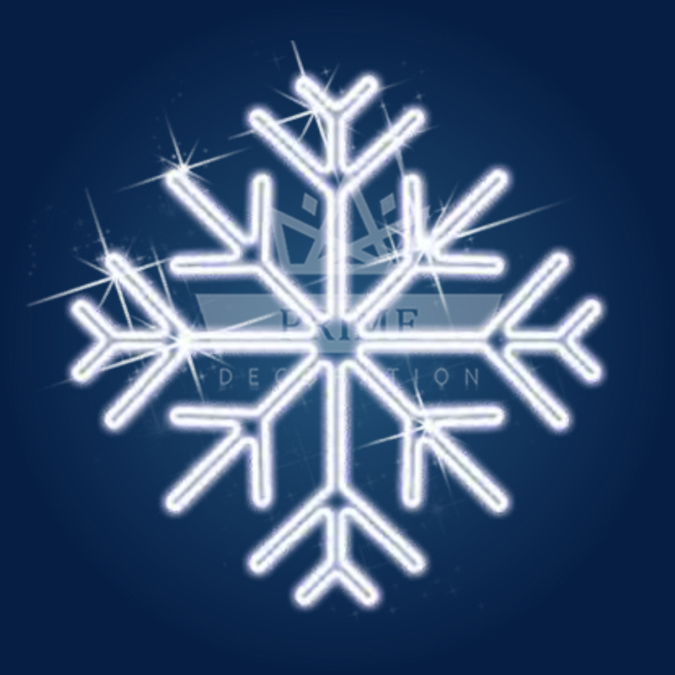 Новогодний светодиодный мотив Снежинка МС12