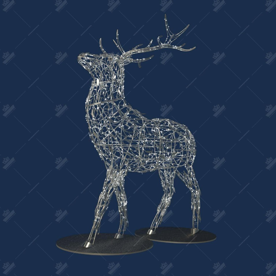 Светодиодная Конструкция Олень, ширина 3,3 м высота 5 м