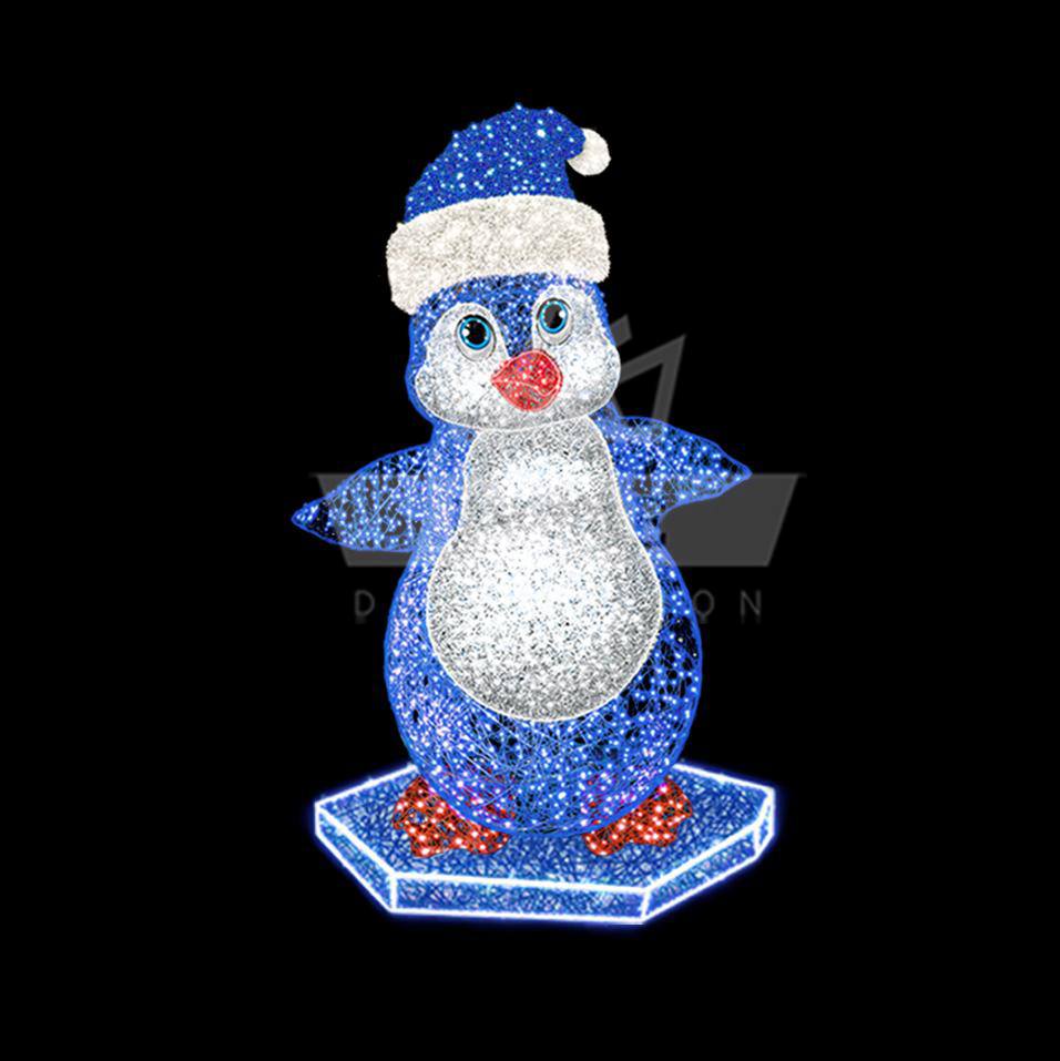 Декоративная фигура Пингвин 3 (цвет на выбор), высота 2,5 м