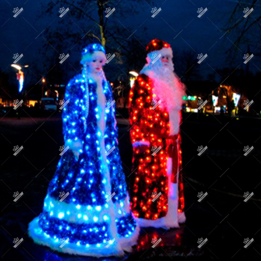 Светодиодные Дед Мороз и Снегурочка