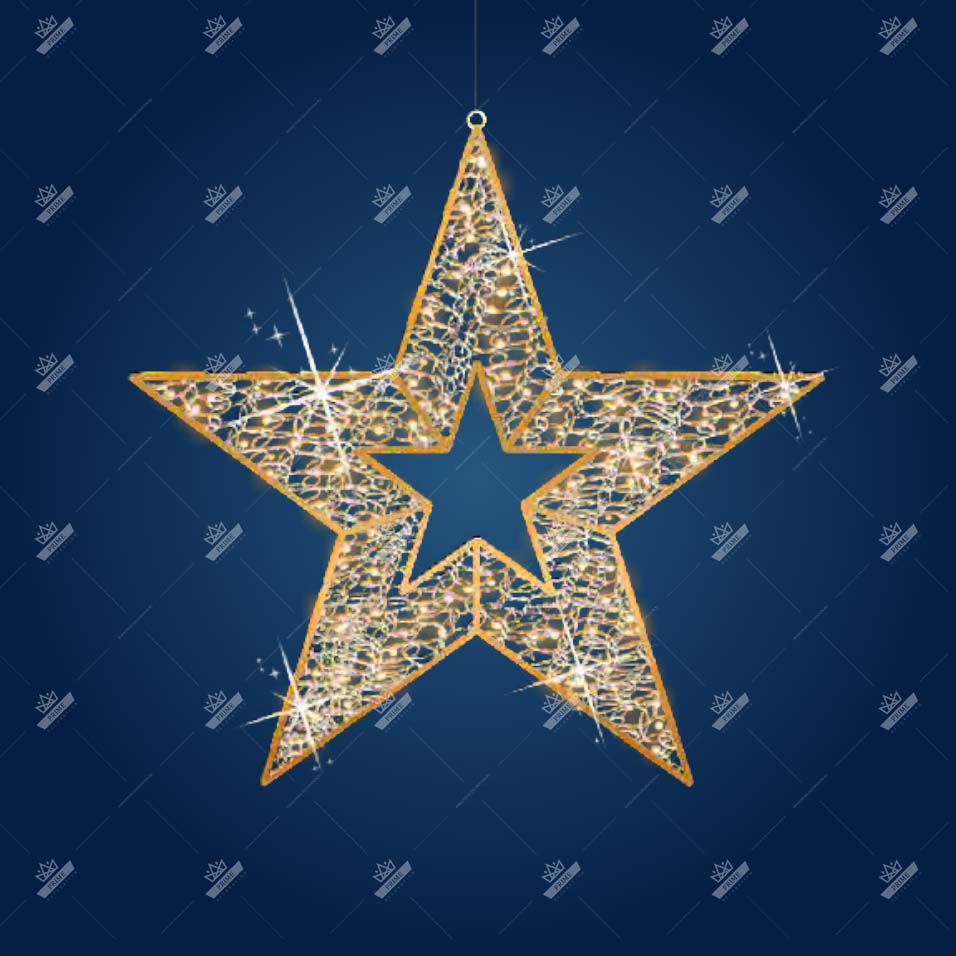 Новогодний светодиодный мотив Звезда Деко МЗ10