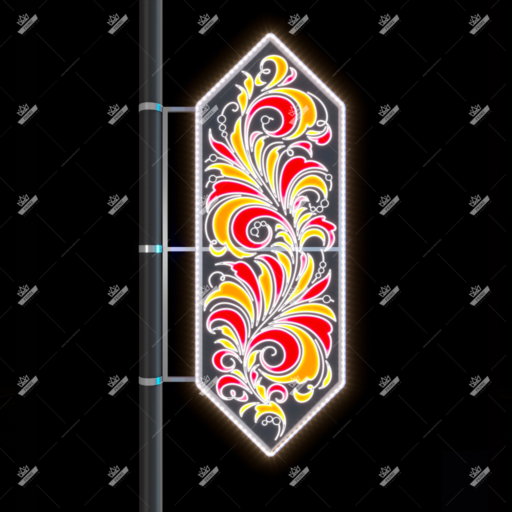 Светодиодная Консоль Русская зима, высота 2 м