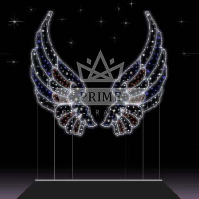 Светодиодная конструкция фотозона Крылья, ширина 2 м