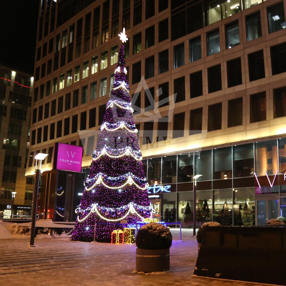 Искусственная уличная елка с комплектом оформления Европейское Рождество