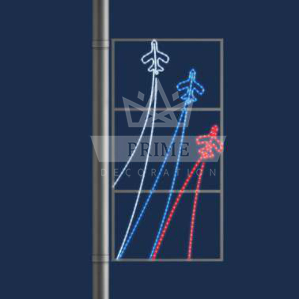 Светодиодная Консоль Триколор Полет, ширина 1 м высота 2 м