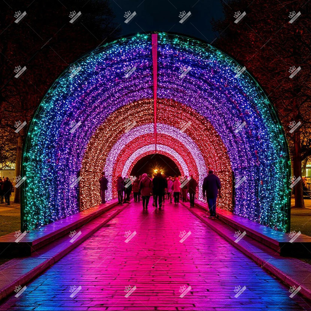 Световой тоннель мультимедийный «Радужный мост»