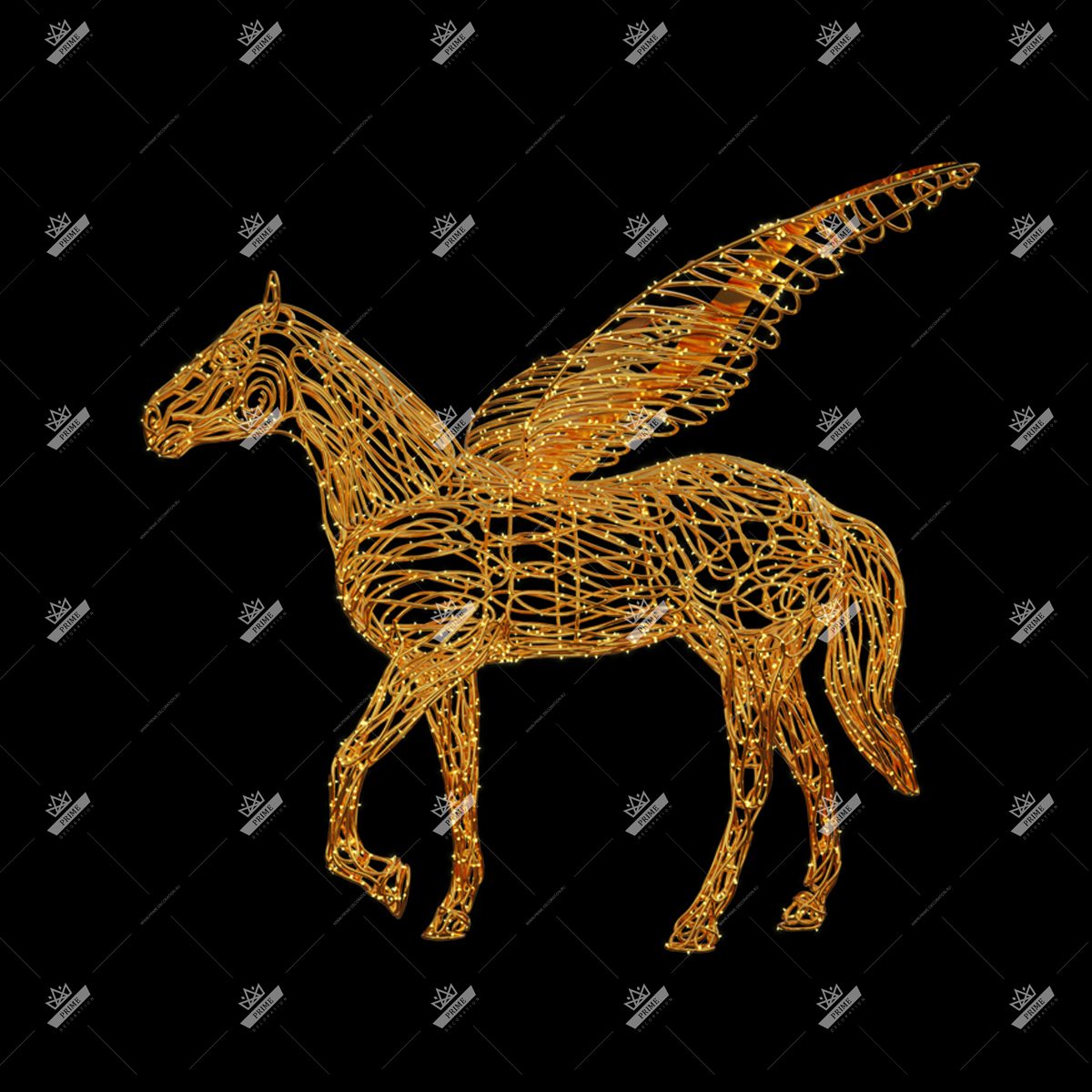 Светодиодная конструкция Пегас, высота 1,8 м