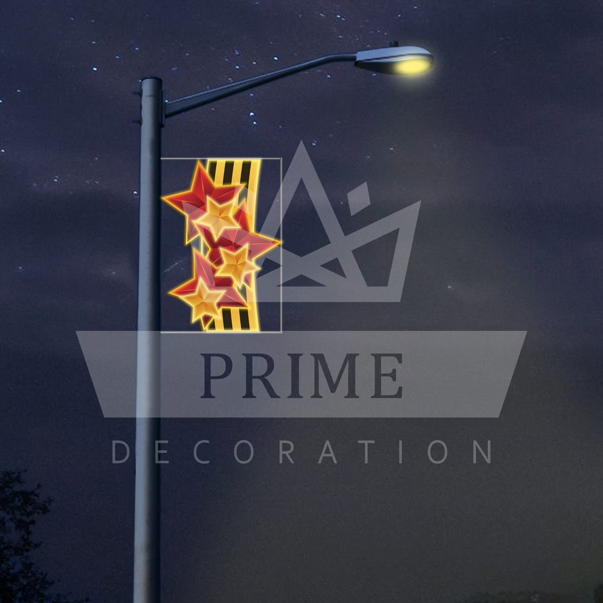 Светодиодная Консоль Звезды Победы, высота 2 м