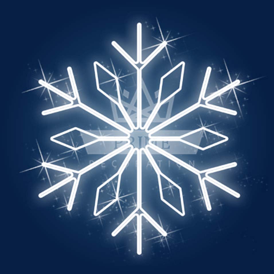 Новогодний светодиодный мотив Снежинка МС16