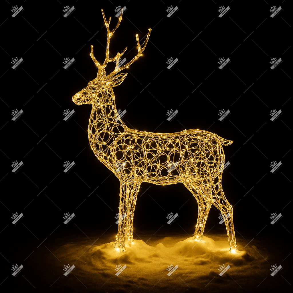 Светодиодный Олень Северный, высота 2,4 м