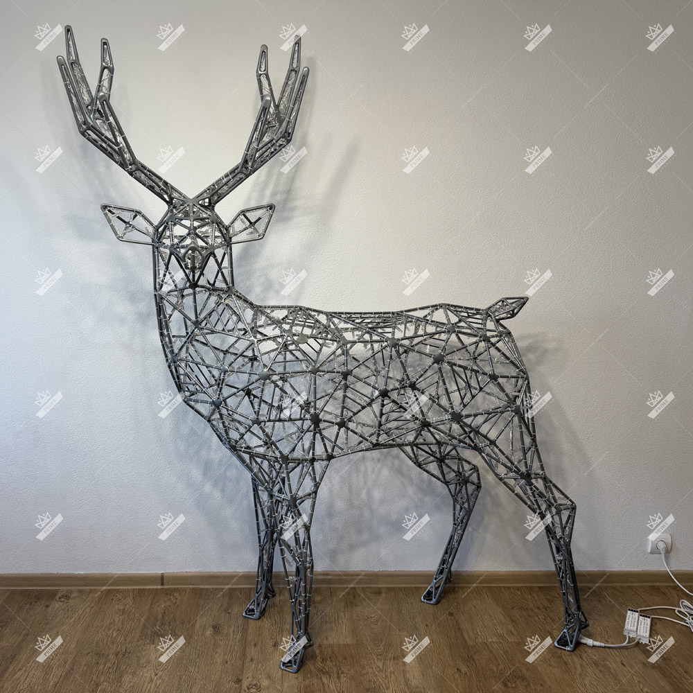 Светодиодный Полигональный Олень, высота 2 м