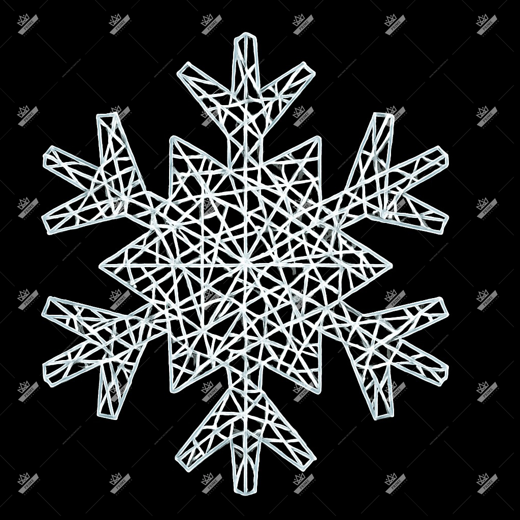 Новогодний светодиодный мотив Снежинка #2