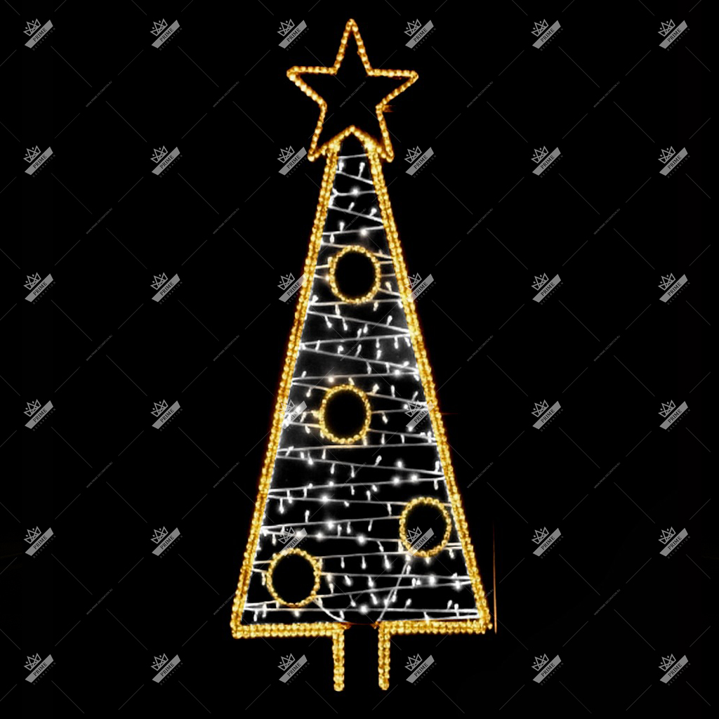 Светодиодная Консоль Елочка, высота 2 м