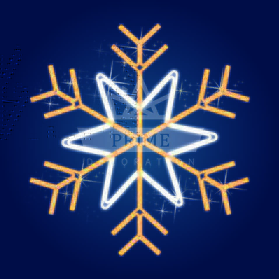 Новогодний светодиодный мотив Снежинка МС14