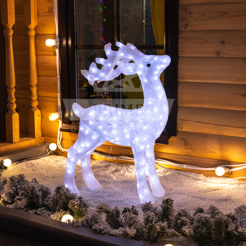 Светодиодный Олень, ширина 0,75 м высота 0,5 м