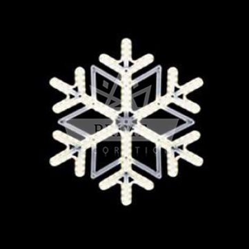 Новогодний Светодиодный Мотив Снежинка К037, высота 1,5 м