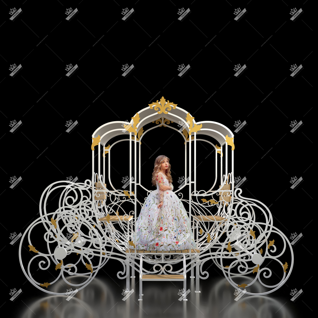 Светодиодная конструкция Сказочная Карета, высота 2,6 м