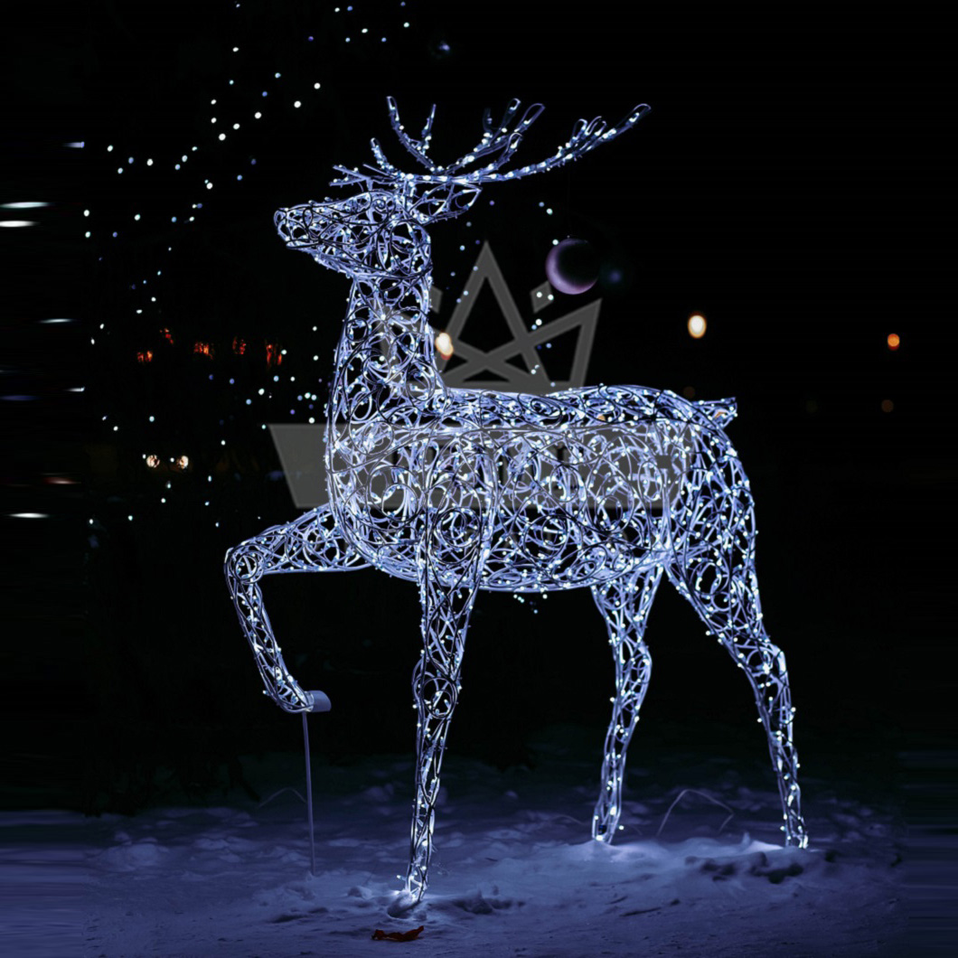 Светодиодный Олень Благородный, высота 2,2 м