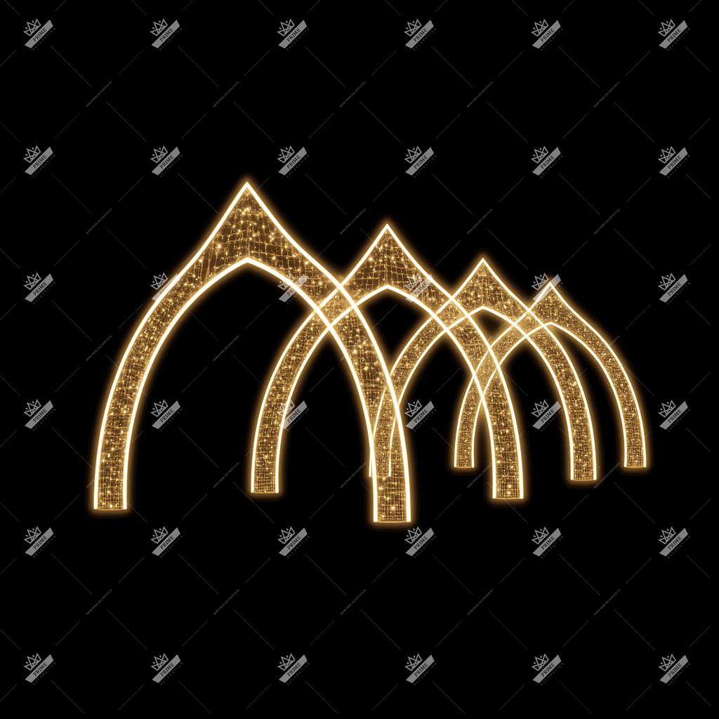 Светодиодная Арка Богатырь, высота 4 м