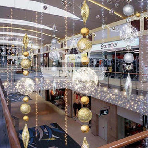 Декоративная световая фигура Подвеска "Мерцание" (цвет на выбор), ширина 0,72 м высота 4,5 м