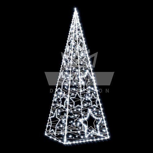 Декоративная фигура Ель со звездами