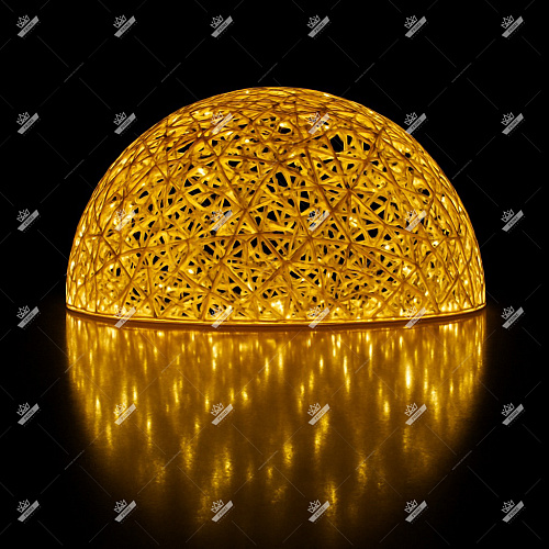 Полушарие светящееся поликомпозитное