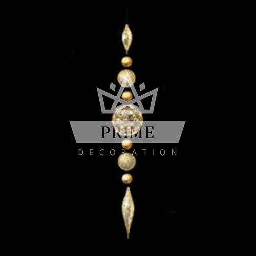 Декоративная световая фигура Подвеска "Мерцание" (цвет на выбор), ширина 0,72 м высота 4,5 м