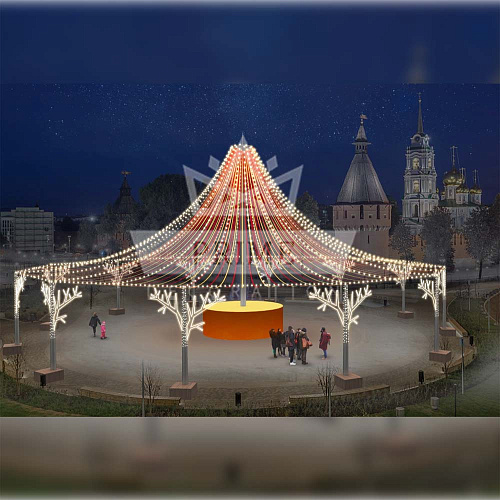 Центральная опора для светового шатра