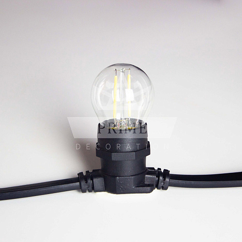 Светодиодная лампа для белт-лайт, 2 Вт, d=45 мм, филаментная, дневная белая