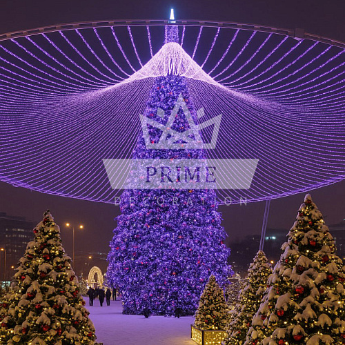 RGB шатер на елку