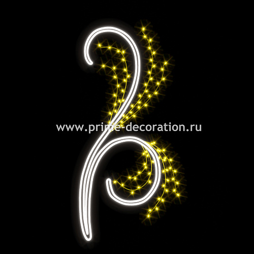 Световая конструкция Кориана, ширина 1 м высота 2 м