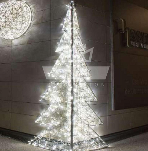 Елка 4 грани световая поликомпозитная (Цвет на выбор), высота 2 м