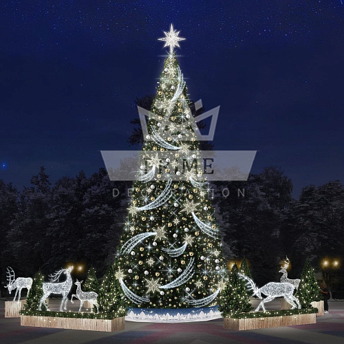 Метеор. Комплект оформления для искусственной уличной елки